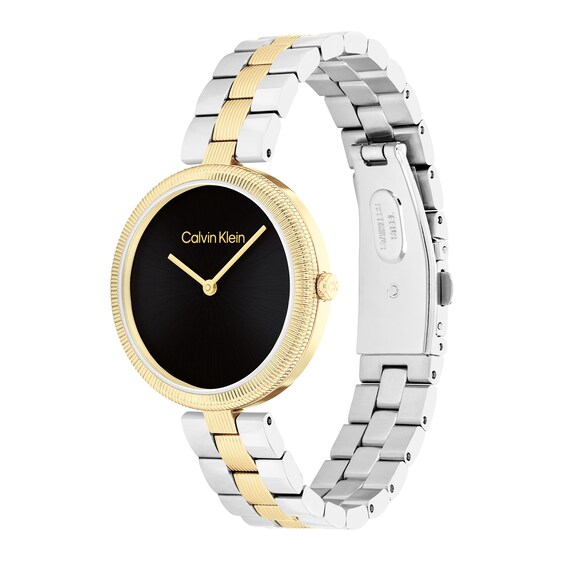 Ladies’ Calvin Klein Minimal Watch with Black Dial (Model: 25100012)