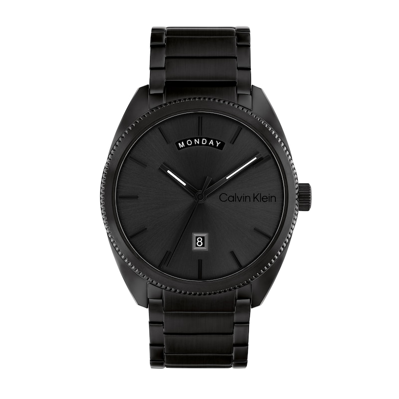 Main Image 1 of Men’s Calvin Klein Coin-Edge Bezel Day-and-Date Dial Watch (Model: 25200448)