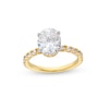 Thumbnail Image 1 of 2-3/4 CT. T.W. Certified Oval Lab-Grown Diamond Hidden Frame Engagement Ring in 14K Gold (F/VS2)