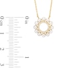 Thumbnail Image 4 of Cultured Pearl and 1/15 CT. T.W. Diamond Mini Circle Necklace in 10K Gold-18”