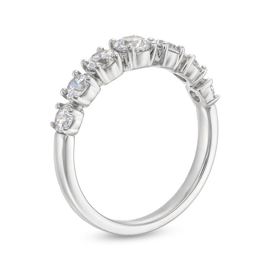 1-1/4 CT. T.w. Certified Lab-Grown Diamond Graduated Seven Stone Anniversary Band in 10K White Gold (F/Si2)
