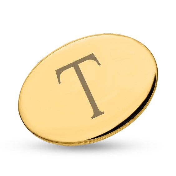 Engravable Polished Oval Tie Tack (1-3 Initials)