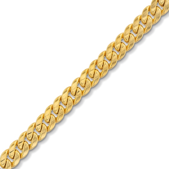 6.0mm Miami Cuban Curb Chain Bracelet in Hollow 10K Gold - 7.5â