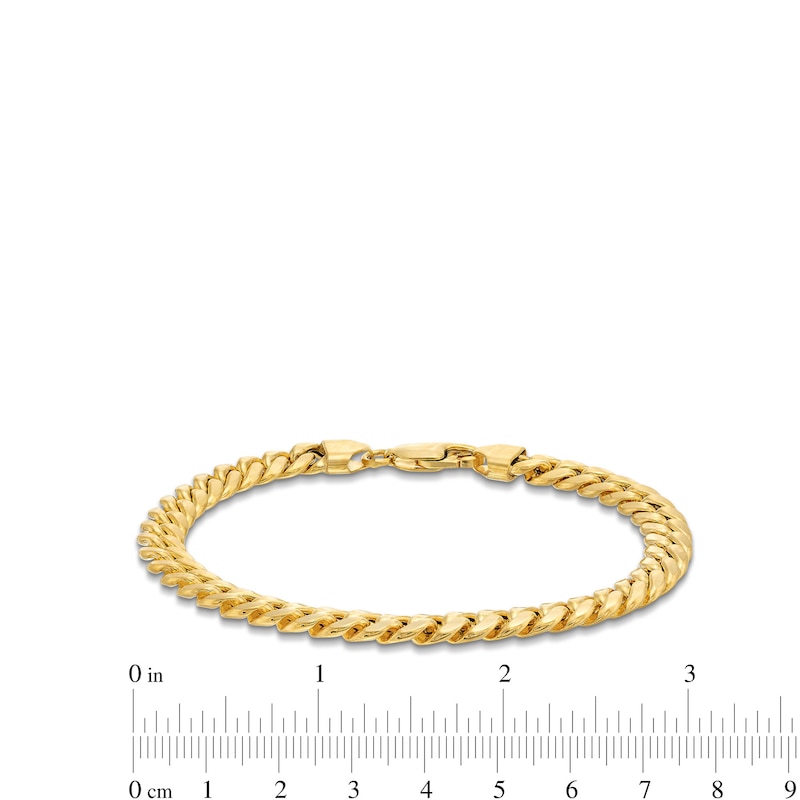 6.0mm Miami Cuban Curb Chain Bracelet in Solid 10K Gold - 7.5”