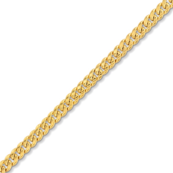 4.5mm Cuban Curb Chain Bracelet in Hollow 10K Gold - 7.5â