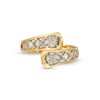 Thumbnail Image 4 of Oro Diamante™ Diamond-Cut Lattice Bypass Layered Arabesque Ring in 14K Two-Tone Gold - Size 7