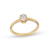 Thumbnail Image 0 of 1/2 CT. T.W. Oval Diamond Solitaire Engagement Ring in 14K Gold