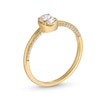 Thumbnail Image 2 of 1/2 CT. T.W. Oval Diamond Solitaire Engagement Ring in 14K Gold