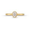 Thumbnail Image 4 of 1/2 CT. T.W. Oval Diamond Solitaire Engagement Ring in 14K Gold