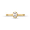 Thumbnail Image 3 of 1/2 CT. T.W. Oval Diamond Solitaire Engagement Ring in 14K Gold