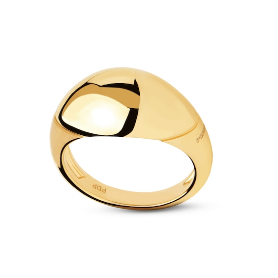 PDPAOLAâ¢ at Zales ICONS Polished Dome Ring in Sterling Silver with 18K Gold Plate