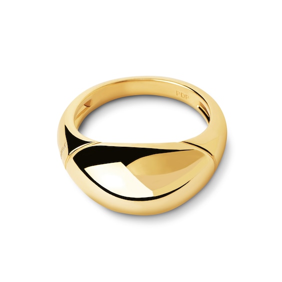 PDPAOLAâ¢ at Zales ICONS Polished Dome Ring Sterling Silver with 18K Gold Plate