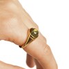 Thumbnail Image 2 of PDPAOLA™ at Zales ICONS 8.0mm Blue Labradorite Solitaire Ring in Sterling Silver with 18K Gold Plate