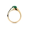 Thumbnail Image 2 of PDPAOLA™ at Zales 8.0mm Green Aventurine Solitaire Ring in Sterling Silver with 18K Gold Plate