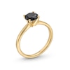 Thumbnail Image 2 of 1 CT. Black Diamond Solitaire Ring in 14K Gold