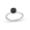 Thumbnail Image 0 of 1 CT. Black Diamond Solitaire Ring in 14K White Gold