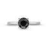 Thumbnail Image 3 of 1 CT. Black Diamond Solitaire Ring in 14K White Gold