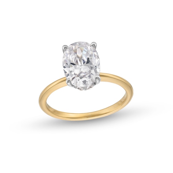 2-3/4 CT. T.w. Oval Certified Lab-Created Diamond Solitaire Engagement Ring in 14K Gold (F/Vs2)