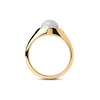 Thumbnail Image 3 of PDPAOLA™ at Zales Cubic Zirconia Round Moon-Top Ring in Sterling Silver with 18K Gold Plate