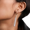 Thumbnail Image 2 of PDPAOLA™ at Zales ICONS Cubic Zirconia Large Teardrop Dangle Single Hoop Earring in Sterling Silver with 18K Gold Plate