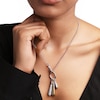 Thumbnail Image 2 of PDPAOLA™ at Zales ICONS Cubic Zirconia Medium Teardrop Stackable Hoop Earring and Necklace Charm in Sterling Silver