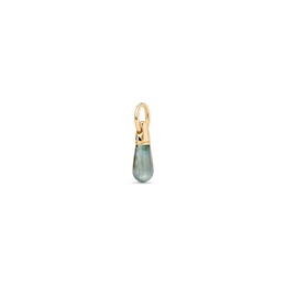 PDPAOLA™ at Zales ICONS Labradorite Small Teardrop Hoop Earring and Necklace Charm in Sterling Silver with Gold Plate