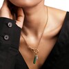 Thumbnail Image 2 of PDPAOLA™ at Zales ICONS Labradorite Small Teardrop Hoop Earring and Necklace Charm in Sterling Silver with Gold Plate