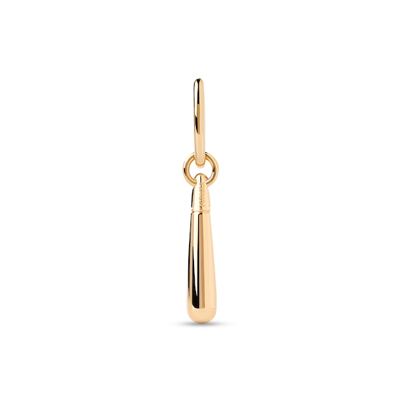 PDPAOLA⢠at Zales ICONS Medium Teardrop Dangle Single Hoop Earring in Sterling Silver with 18K Gold Plate