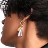 Thumbnail Image 2 of PDPAOLA™ at Zales ICONS Cubic Zirconia Medium Drop Hoop Earring and Necklace Charm in Sterling Silver with Gold Plate