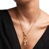 Thumbnail Image 3 of PDPAOLA™ at Zales ICONS Cubic Zirconia Medium Drop Hoop Earring and Necklace Charm in Sterling Silver with Gold Plate