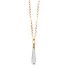 Thumbnail Image 5 of PDPAOLA™ at Zales ICONS Cubic Zirconia Medium Drop Hoop Earring and Necklace Charm in Sterling Silver with Gold Plate
