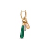 Thumbnail Image 3 of PDPAOLA™ at Zales Green Aventurine Medium Teardrop Dangle Single Hoop Earring in Sterling Silver with 18K Gold Plate