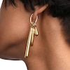 Thumbnail Image 2 of PDPAOLA™ at Zales ICONS Medium Drop Stackable Hoop Earring and Necklace Charm in Sterling Silver with 18K Gold Plate