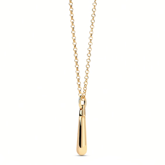 PDPAOLAâ¢ at Zales ICONS Medium Drop Stackable Hoop Earring and Necklace Charm in Sterling Silver with 18K Gold Plate