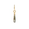 Thumbnail Image 1 of PDPAOLA™ at Zales ICONS Labradorite Medium Teardrop Dangle Single Hoop Earring in Sterling Silver with 18K Gold Plate