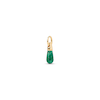 Thumbnail Image 1 of PDPAOLA™ at Zales ICONS Aventurine Small Teardrop Hoop Earring and Necklace Charm in Sterling Silver with Gold Plate