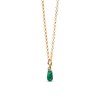 Thumbnail Image 4 of PDPAOLA™ at Zales ICONS Aventurine Small Teardrop Hoop Earring and Necklace Charm in Sterling Silver with Gold Plate