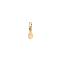 PDPAOLA™ at Zales ICONS Aventurine Small Teardrop Hoop Earring and Necklace Charm in Sterling Silver with Gold Plate