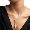 Thumbnail Image 2 of PDPAOLA™ at Zales ICONS Aventurine Small Teardrop Hoop Earring and Necklace Charm in Sterling Silver with Gold Plate