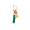 Thumbnail Image 3 of PDPAOLA™ at Zales ICONS Aventurine Small Teardrop Hoop Earring and Necklace Charm in Sterling Silver with Gold Plate