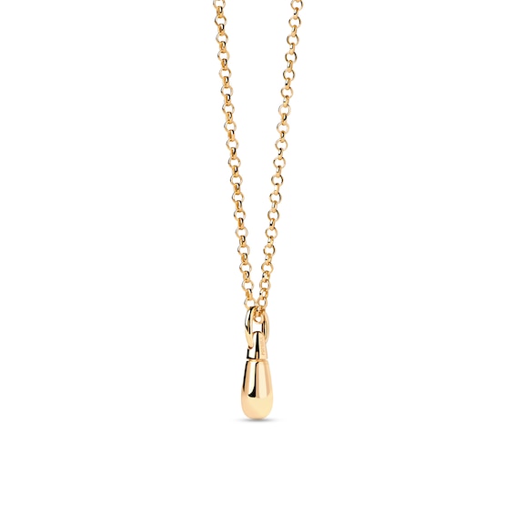 PDPAOLAâ¢ at Zales ICONS Small Teardrop Stackable Hoop Earring and Necklace Charm in Sterling Silver with 18K Gold Plate