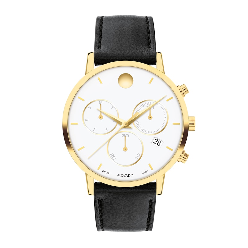 Main Image 1 of Men’s Movado Museum Classic Chronograph Watch with White Dial (Model: 0607888)