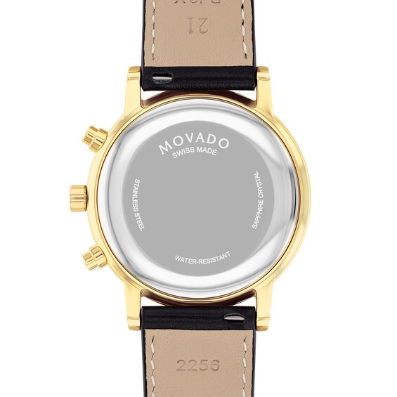 Menâs Movado Museum Classic Chronograph Watch with White Dial (Model: 0607888)