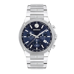 Men’s Movado SE Chronograph Watch with Blue Dial (Model: 0607931)