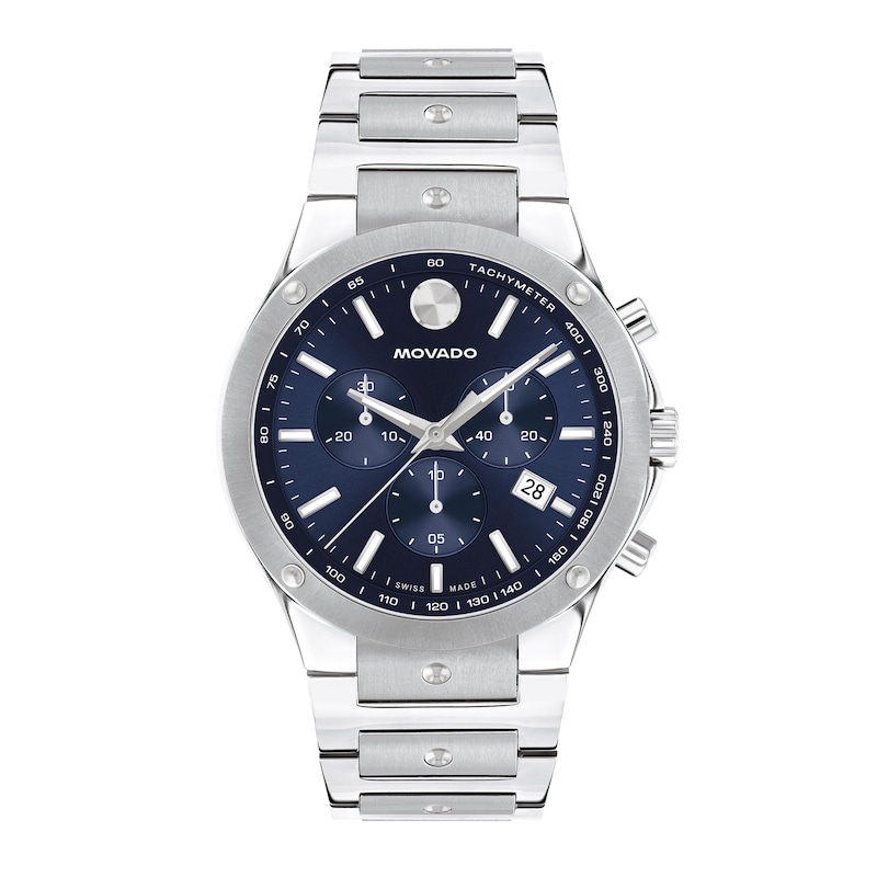 Main Image 1 of Men’s Movado SE Chronograph Watch with Blue Dial (Model: 0607931)