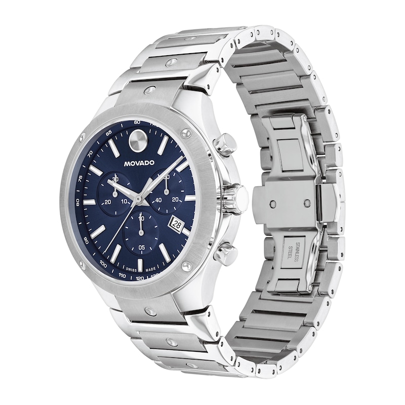 Main Image 2 of Men’s Movado SE Chronograph Watch with Blue Dial (Model: 0607931)