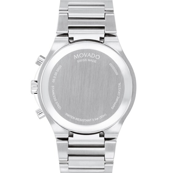 Menâs Movado SE Chronograph Watch with Black Dial (Model: 0607972)