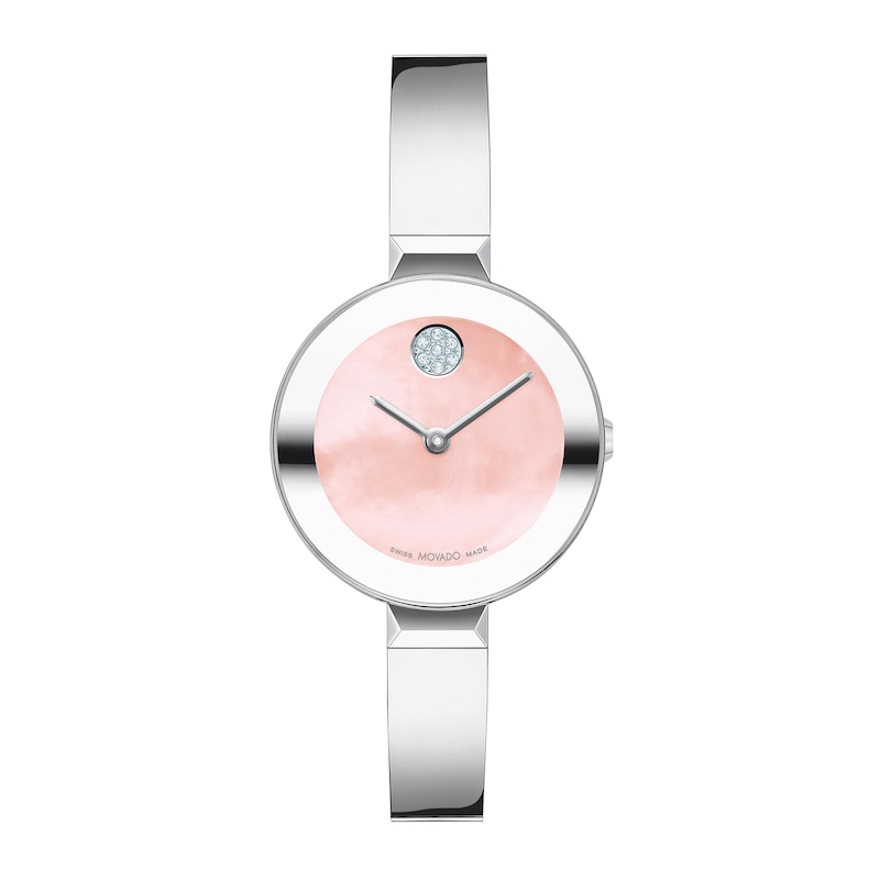 Main Image 1 of Ladies’ Movado Bold® Bangle Watch with Pink Mother-of-Pearl Dial (Model: 3601178)