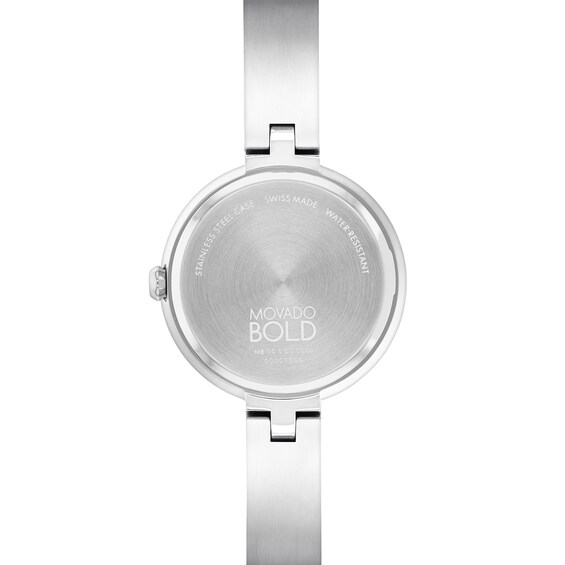Ladiesâ Movado BoldÂ® Bangle Watch with Pink Mother-of-Pearl Dial (Model: 3601178)