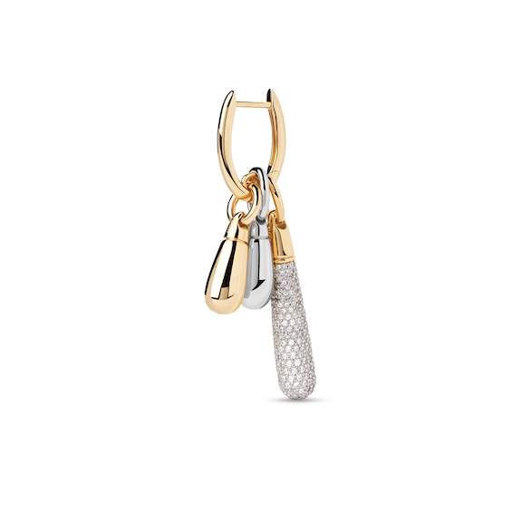PDPAOLAâ¢ at Zales ICONS Small Teardrop Stackable Hoop Earring and Necklace Charm in Sterling Silver